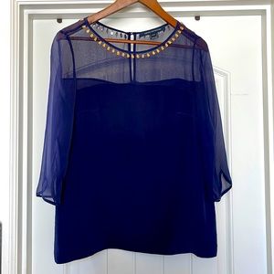 French Connection 100% Silk Blouse
